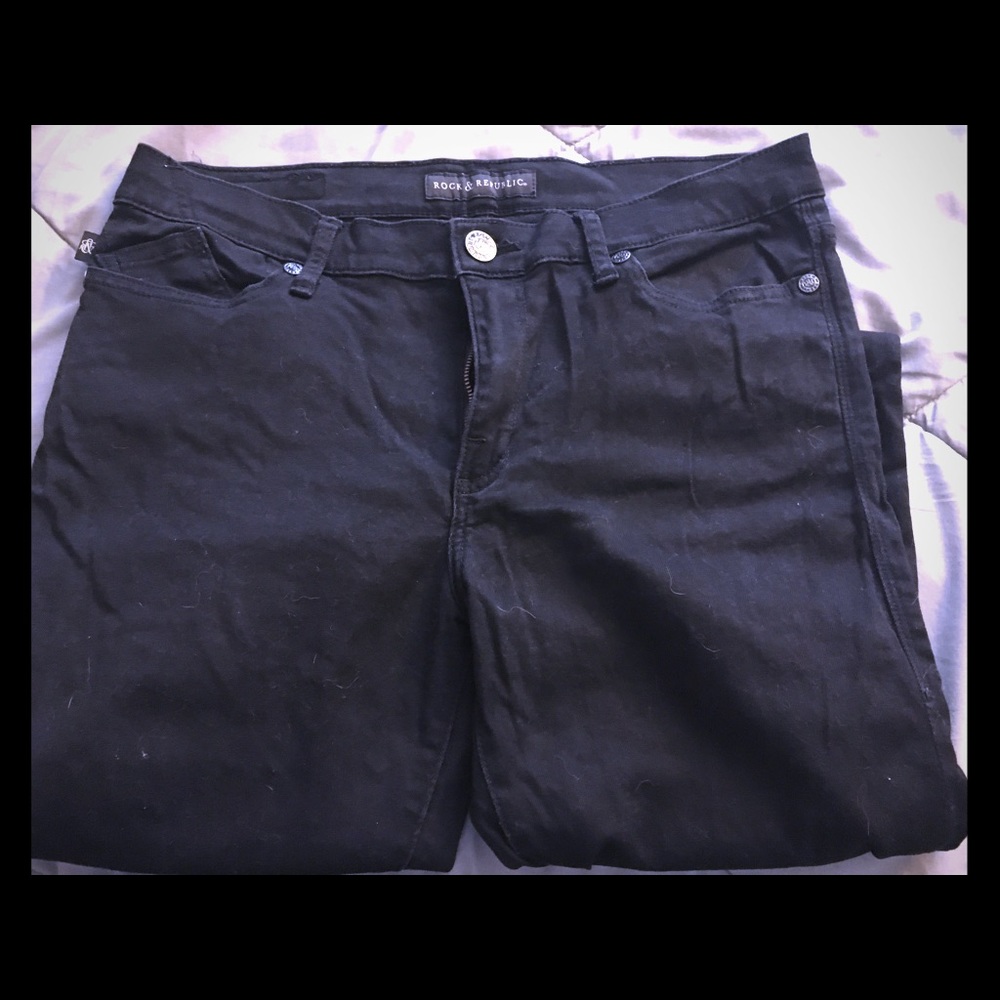 Rock and republic black skinny jeans